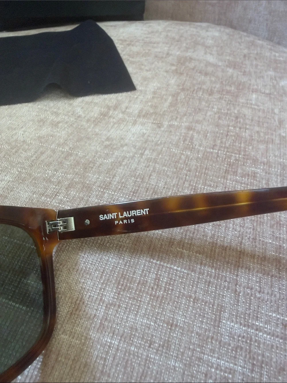 Saint Laurent Tortoiseshell Acetate Sunglasses in Brown